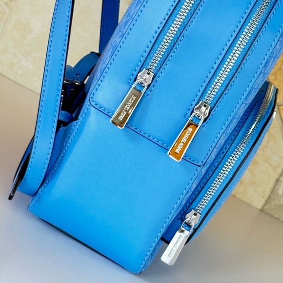 Michael Kors Jaycee Medium Backpack MK Blue - Picture 12 of 13